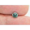 Round Shape Fancy Green Diamond 0.41 Carat VS1 4.90 MM