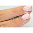 Matching Pair Green Round Diamonds 0.43 TCW SI1
