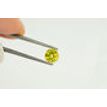 Round Cut Diamond Fancy Yellow Color SI1 0.53 Carat