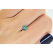 Princess Cut Diamond Fancy Greenish Blue VS2 Certified 0.61 Carat