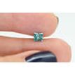 Princess Cut Diamond Fancy Greenish Blue VS2 Certified 0.61 Carat