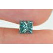 Princess Cut Diamond Fancy Greenish Blue VS2 Certified 0.61 Carat