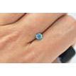 Fancy Blue Round Diamond 0.45 Carat SI1