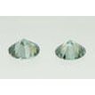 Round Cut Diamond Pair Fancy Turquoise VS1 0.57 TCW