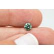 Fancy Vivid Green Color Round Shape Enhanced Loose Real Diamond 0.48 Carat VS2 For Engagement Ring