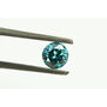 Round Diamond Blue Color IGI Certified 0.39 Carat SI1