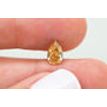 Pear Shape Diamond Fancy Orangy Brown Color 1.00 Carat GIA Certificate