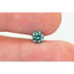 Round Diamond Fancy Green Color 0.58 Carat VS1
