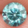 Loose Fancy Blue Round Diamond 0.46 Carat SI2 