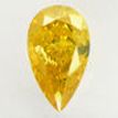 Pear Shape Diamond Brown Yellow 0.38 Carat SI1 IGI Certificate