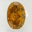 Loose Oval Diamond Fancy Orange Brown 0.99 Carat SI2 IGI Certified