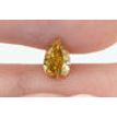 Pear Shape Diamond Natural Fancy Orange Color 0.31 Carat VS2