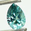 Pear Shape Diamond Fancy Blue Color 0.46 Carat SI2