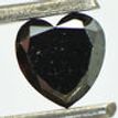 Heart Diamond Fancy Black Color 0.43 Carat