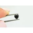 Heart Diamond Fancy Black Color 0.43 Carat