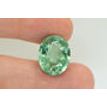 Green Spinel Gemstone Oval Shape Lab Created Certified 13.81x17.22mm 17.50 Carat