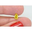 Pear Shape Diamond Fancy Yellow Color 0.51 Carat VS2