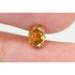 Oval Cut Diamond Fancy Orange Yellow 0.56 Carat VS2
