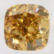 Cushion Cut Diamond Fancy Orangy Brown 0.78 Carat VS2 IGI Certificate