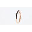 Black Diamond Wedding Band Ring Rose Gold 0.20 TCW