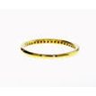 Black Diamond Wedding Band Yellow Gold Stacking 0.20 Carat