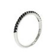Black Diamond Eternity Wedding Band Ring 0.20 TCW 14K White Gold