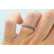 Black Diamond Eternity Wedding Band Ring 0.20 TCW 14K White Gold