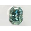 Radiant Diamond Fancy Green Blue Color SI1 0.70 Carat IGI Certified