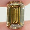Emerald Cut Diamond Fancy Brown 4.33 Carat SI1 