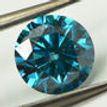 Round Cut Diamond Fancy Blue 1.75 Carat SI1