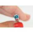 Loose Blue Round Diamond 1.72 Carat SI1