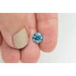 Round Cut Diamond Fancy Blue 1.75 Carat SI1