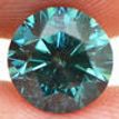 Certified 1.53 Carat Round Cut Fancy Green Color VS2 Loose Real Diamond Enhanced For Wedding Ring