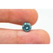 1.81 Carat Diamond Fancy Blue Color Round Shaped Loose I1 Certified Enhanced 7.48X7.42 MM For Wedding Ring