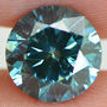 Round Cut Diamond Fancy Blue Color VS2 1.55 Carat