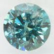 Round Shape Diamond Fancy Blue Greenish 1.39 Carat I1 IGI Certified