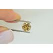 Round Diamond Fancy Champagne Color 2.04 Carat SI1 SGL Certificate