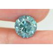 Round Cut Diamond Fancy Blue Color 3.12 Carat SI2