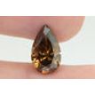 Pear Shape Diamond Fancy Brown Color 3.51 Carat SI1