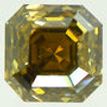 Asscher Diamond Fancy Brown Color VS2 Certified 2.08 Carat