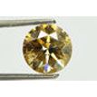 Round Cut Diamond Fancy Champagne Color SI1 Certified 2.14 Carat