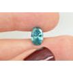Oval Diamond Fancy Blue Color 1.57 Carat SI1