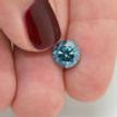 Loose Blue Diamond Natural Enhanced Fancy Round Shaped 2.50 Carat I1 For Ring