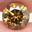 Round Diamond Fancy Brown Color 2.50 Carat VS2