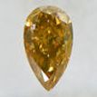 Brown Pear Cut Diamond Natural Fancy Color Loose 0.52 Carat SI2 IGI Certificate