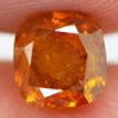 Cushion Cut Diamond Fancy Orange Color 1.33 Carat I1