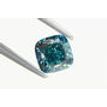 Fancy Blue Cushion Cut Diamond Loose VS2 1.35 Carat VS1