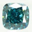 Fancy Blue Cushion Cut Diamond Loose VS2 1.35 Carat VS1