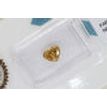 Heart Shape Diamond Solitaire Pendant Necklace Natural Brown 14K Yellow Gold 1 Carat 