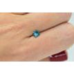 Princess Cut Diamond Fancy Blue 0.55 Carat VS2